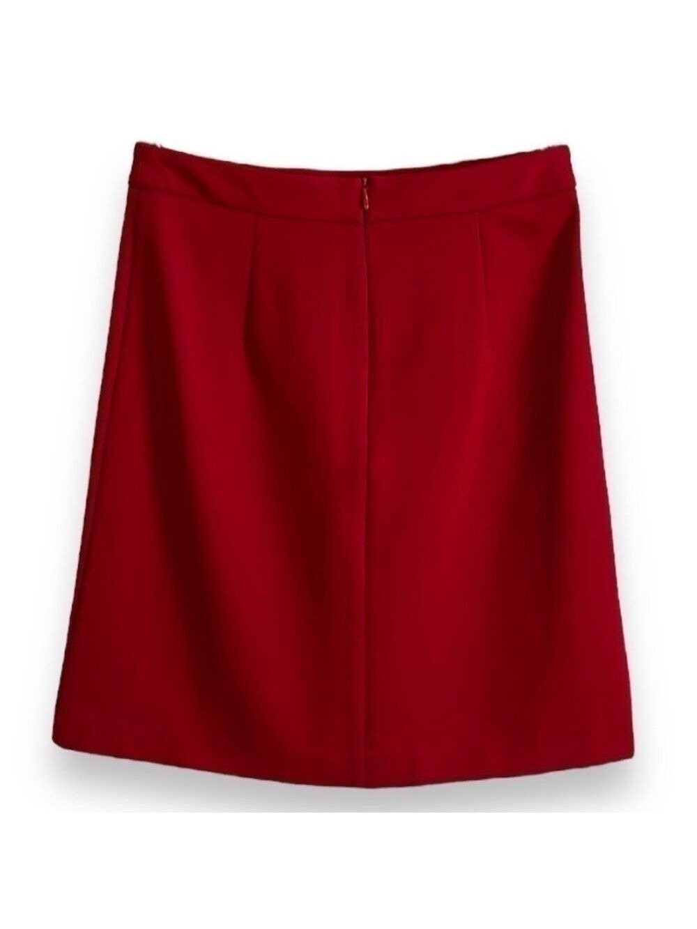 Women’s Red Pencil Skirt Size 2 True Red, Stretchy, Made in Italy, NWOT! - Picture 3 of 5